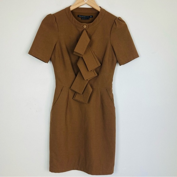 Mackage brown wool blend mini dress. Size 0. - Picture 1 of 6